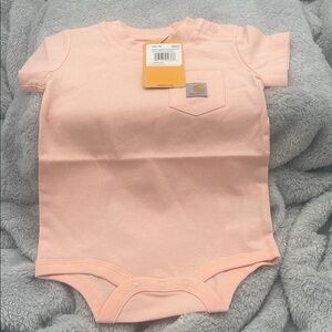 Carhartt Pink Bodysuit with Short Sleeves